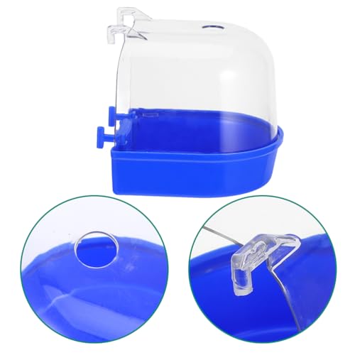 Toddmomy Parrot Bathing Basin Bath Bath Box Mini Bird Bath For Cage For Small Birds Canary Cockatiel