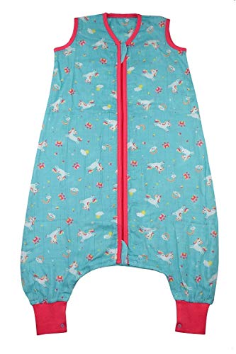Slumbersac Gigoteuse en mousseline avec pieds env. 0,2 Tog Licorne 3-4 ans 100 cm
