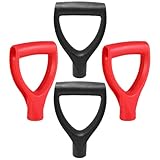 ULTECHNOVO D Grip Spade Handle Replacement, 4Pcs Plastic Handles 32Mm Inner Diameter for Garden Digging Tools