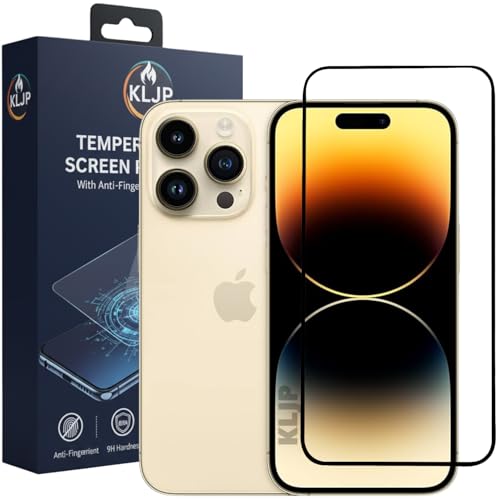 Image of Military-Grade Gorilla Tempered Glass For iPhone 14 Pro With Installation Kit | Edge to Edge Coverage | Black