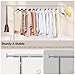 Yaheetech Clothes Rack with Wheels, Heavy Duty Garment Rack with Extendable Hanging Rod, Rolling Clothing Rack for Hanging Clothes, Chromed, Silver
