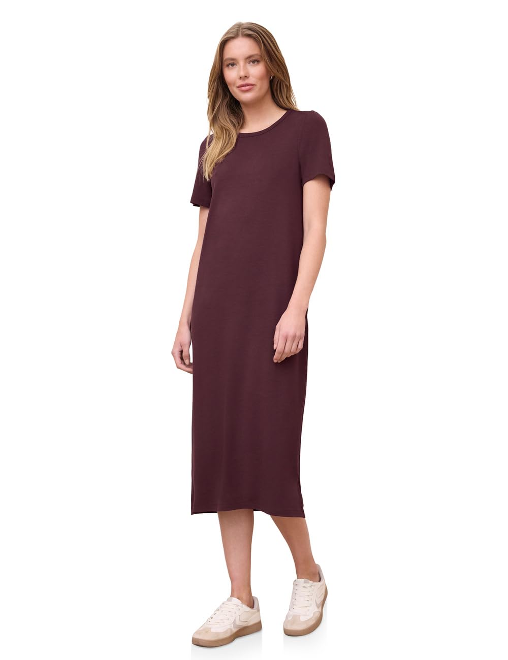 Street One Studio Midi-Kleid aus Jersey mit Puffärmeln