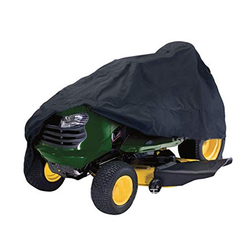 Mitef Lawn Mower Cover Garden Tractor Cover Waterproof Universal Protective Cover All Weather Black,245x50x140cm/96.5