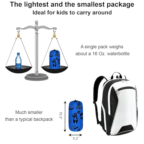 Saco de Dormir para Niños Ultraligero 3 Estaciones | 50F-70F para Interior/Exterior | Compacto y Ligero, Ideal para Camping y Pijamadas miniatura 4