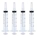 KINBOM Jeringas de 20 ml, jeringa de plástico estéril sin aguja para los laboratorios científicos Experimento, dispensación, medición, riego (4 paquete)