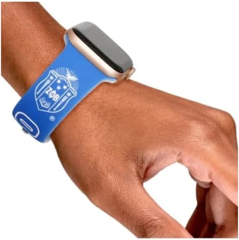 Zeta 1920 Phi Beta Compatible with Watch Bands Apple Series 7 6 5 4 3 2 1 SE Paraphernalia Sorority Gifts Sport Bands 38mm 40mm 41mm (Blue) image 3