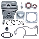 cylindre piston tronconneuse stihl 034 【CE QUE VOUS OBTENEZ】 : 1 kit de piston de cylindre, 1 bougie d'allumage, 2 joints d'huile, 1 roulement à aiguilles, 1 joint de cylindre, 1 joint de carter, 1 joint de silencieux