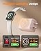 Charging Blocks for Apple Watch, 3-in-1 PD 20W USB C Charger Block with Built-in Wireless Watch Charging, Dual Ports Wall Charger Compatible with iPhone,AirPods,iWatch,Pink