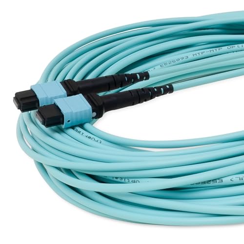 TRUE CABLE MTP/MPO OM3 MM 12-Fiber Patch Cable Type B, OFNP, 7m (22.96ft)
