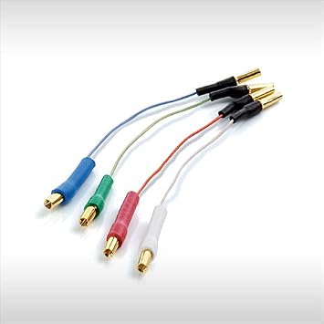 Clearaudio High-Purity Copper Color-Coated Headshell Lead Wire Set with Gold Ends