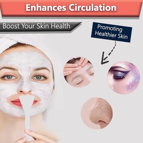 Image of TEMPERIA (1 pcs) 2 in 1 Silicone Face Scrubber Brush for Men & Women - Facial Massager Tool for Cleansing - Exfoliating Brush for Face Wash Scrub (Random Colors) (MN02)