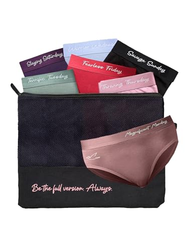 Image of Freecultr Women's Micro Modal Hipster Panties - Soft, Stretchable & Breathable Full Coverage Underwear | Comfortable Everyday Women Innerwear | Pack of 7 | Multicolor