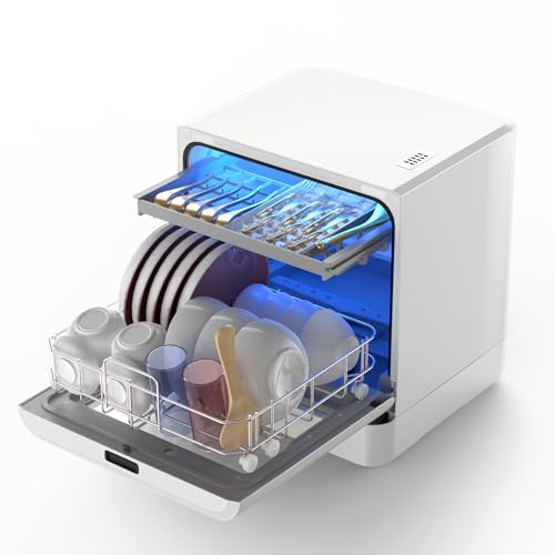 Lave-vaisselle automatique compact de comptoir avec réservoir intégré - 2