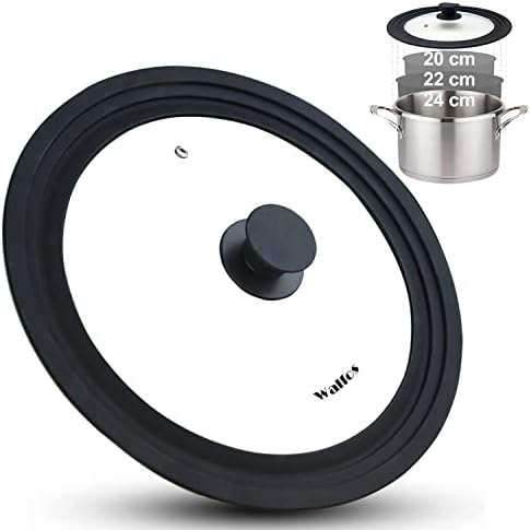 Walfos 2 Pack Universal Silicone Pot Lid Replacement Knob, Heat Resistant Pan Lid Holding Handles, Dishwasher Safe, BPA Free, Great for Slow Cookers, Skillets and Kitchen Cookware Covers