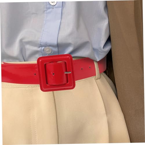 Adjustable PU Wide Waist Belt for Dress Women and Men Vintage Style Artificial Leather Fashion Waistband for Jeans and Coats Comfortable and Sleek Metal Buckle Design4