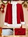 Buheco Christmas Costume for Men 7PCS Deluxe Adult Santa Outfit Suit Professional Xmas Halloween Cosplay Adults