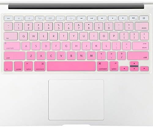 Allinside Pink Ombre Keyboard Cover Skin for MacBook Pro 13" 15" 17" (2015 or Older Version), MacBook Air 13" A1369/A1466, Older iMac Wireless Keyboard MC184LL/B