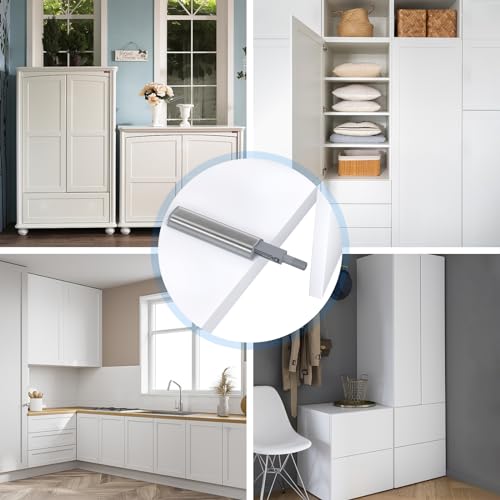 Drucktüröffner Push to Open Türöffner Jiayi 6 Stück Drucköffner Schrank Push Open Magnet Tip On für Türen Push to Open Schrank Schubladen Drucköffner