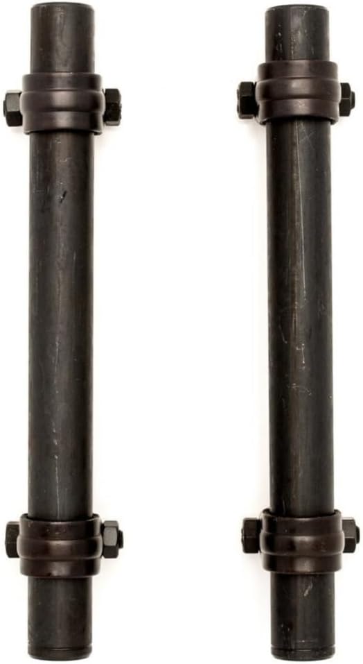 2pcs Suspension Tie Rod End Adjusting Sleeve Assembly Set Front Left Driver Right Passenger Side for Eagle, for Chevy Black Matte Kit