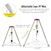 JYXGLO Adjustable Confined Space Rescue Kit Confined Spaces Safety Hand Rescue Tool Tripod Lifting Kits, Portable Emergency Life Saving Device with Winch & Fall Protection, Tripod Rescue