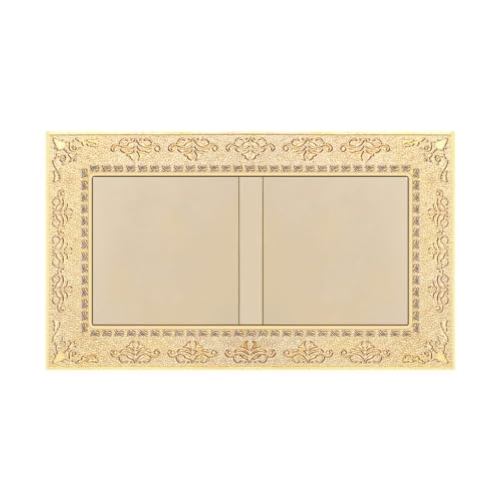 Antique Gold Floral Border Ornate Switch Faceplate