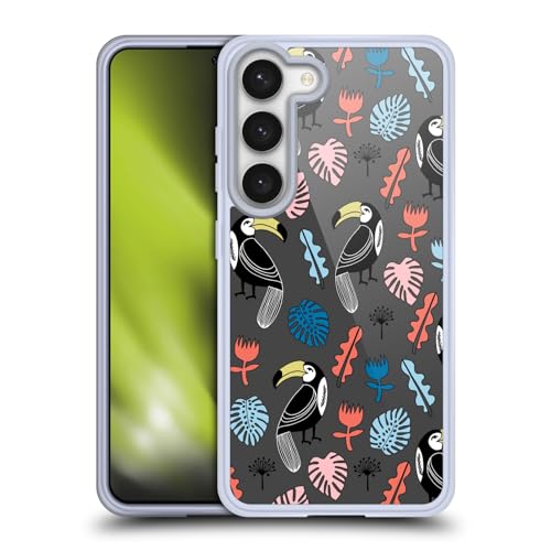 Funda de gel suave de tucán para Samsung Galaxy S23 5G con diseño tropical
