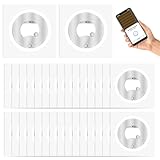 AXFEE 30 Stück NFC Tag Sticker, NTAG216 Chips NFC Tag, 888 Byte Speicher Sticker Programmierbar, 25mm Aufkleber Tags Für Alle NFC-fähigen Geräte i-Phone iOS Kurzbefehle App/Homekit & Android Apps