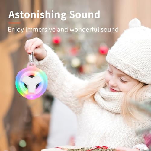 Image of EBODA Shower Bluetooth Speakers Waterproof Teen Girl Gifts Trendy Stuff Kid | IP67 Portable Speaker with LED Light, 2000mAh, True Wireless Stereo, Gifts for Teen Boys, Men and Women, Unique Music Gifts