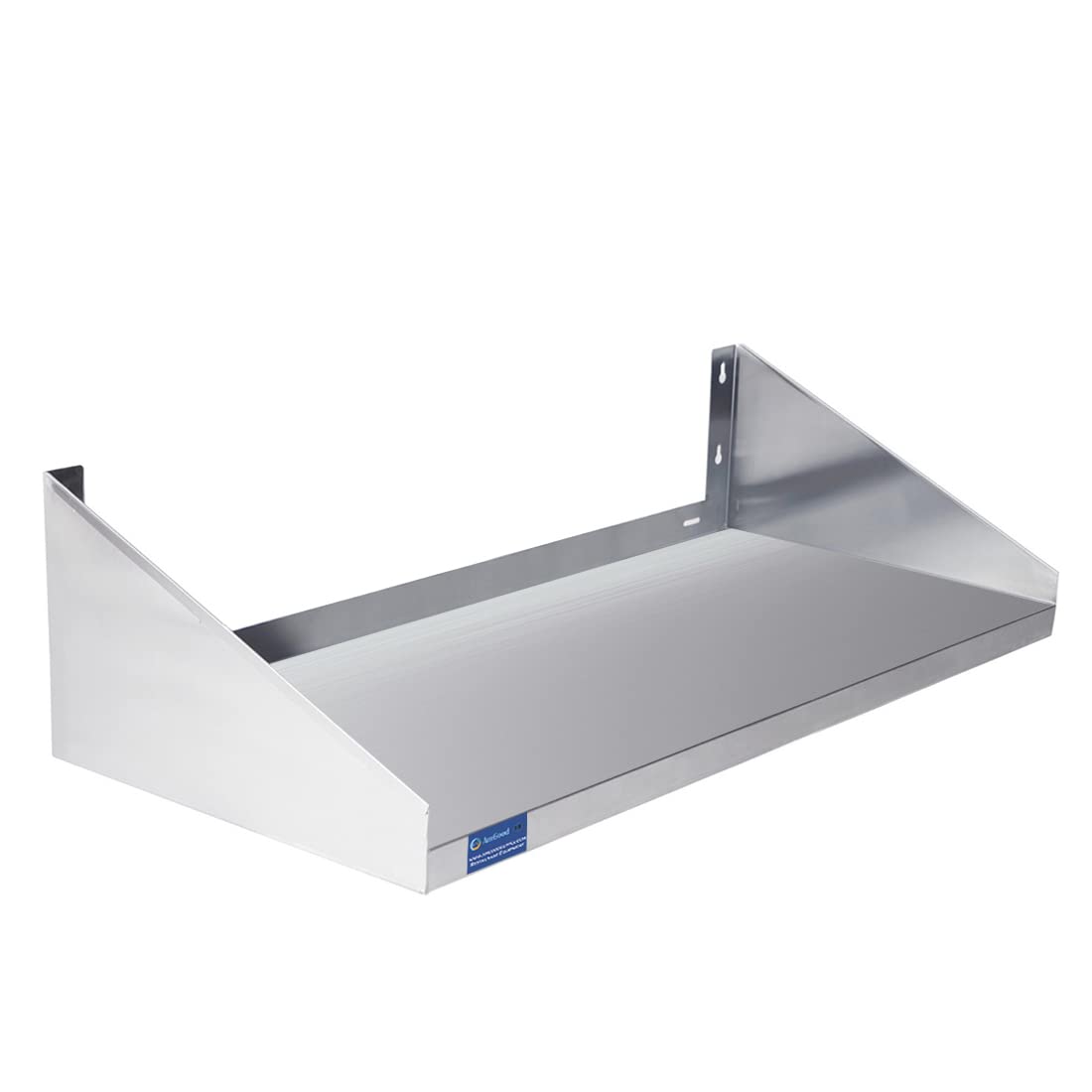 AmGood Stainless Steel Wall Shelf with Side Guards (36 inches Long X 18 Inches Deep)