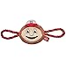 Pets First NCAA Ohio State Buckeyes Mascot FACE Plush Dog Toy with Ropes & Inner Squeaker