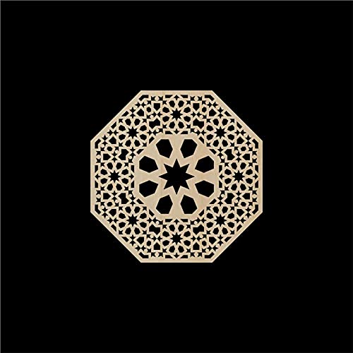 Haoser 4mm Wooden Jali Décor Panel for Room, Pack of 1 Carved Birch Ply Panel (Panel-9_30cm)-image-16