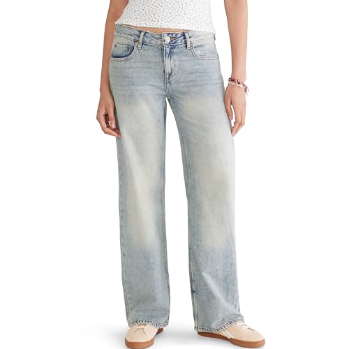 Low-Rise Baggy Wide-Leg Jean, Medium WASH, 00S