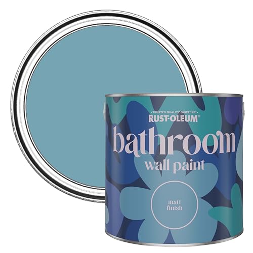 Rust-Oleum Blue Water-Resistant Bathroom Wall & Ceiling Paint - Belgrave 2.5L