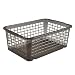 keeeper Aufbewahrungskörbchen, Stabiler Kunststoff (PP), 4,5 l, 30 x 20 x 11 cm, Fred, Crystal Grey