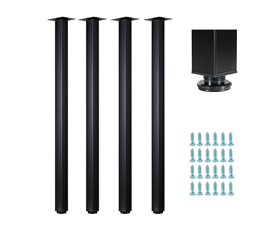 WUHUANGKAKA 40" Adjustable Metal Table Legs (Set of 4)