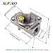 Aupoko Natural Gas Grill Regulator 1/2