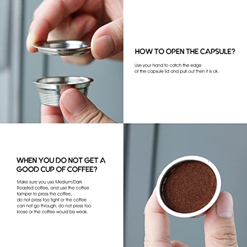 Udavivi Reusable Coffee Pods Accessory for lavazza blue refillable capsules,Stainless Steel Refillable Coffee Capsule for Home Kitchen Use - Reusable Coffee Cup by Udavivi - Image 6