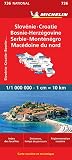 Slovenie Kroatie Bosnie Herzegovina (kaart)