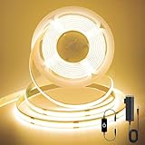 Pandery COB LED Strip,LED Strip Lights 3M/9.84ft,Touch Dimmable LED Strips,CRI90+,2700K Warm White cob led,960LEDs,24V LED Tape Lights,Indoor for Bedroom, Kitchen, TV, Mirror,Cabinet