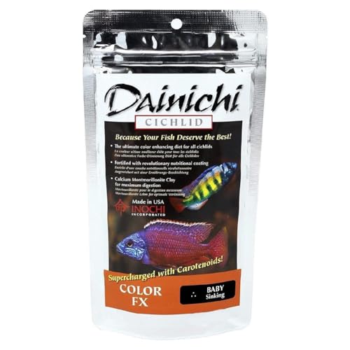 Dainichi Cichlid Food - Color FX Sinking Baby Pellet - 3.5 Ounce