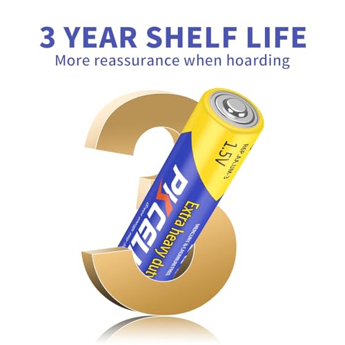 Batterie AA da 1,5 V, ad alta potenza, zinco, carbone, batterie per giocattoli, telecomandi, luci, 40 pezzi PKCELL - Immagine 1