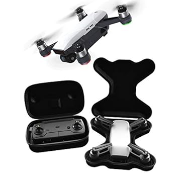 GoScope SPARK GO CASE - compact hardshell case - DJI SPARK & CONTROLLER - Adventure/Travel Case (features belt straps for easy hands-free carrying) DJI SPARK {SLIMLINE WATER-RESISTANT NYLON HARD CASE}