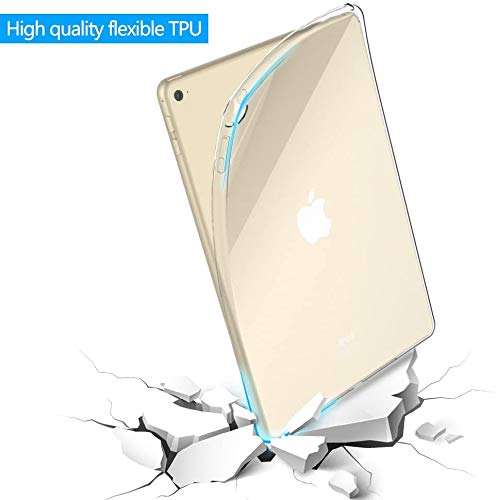 Image of SwooK Silicone Soft TPU Transparent Back Cover case for Apple iPad Air 2 A1566 A1567 (2014 Launched) iPad Back Cover case