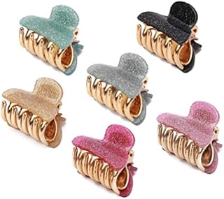 6 Pcs Hair Jaw Clips, Small Acrylic Hair Claw Clips for Girls and Women