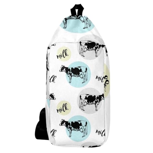 Sac à dos à bandoulière vache multicolore : fini les poches encombrées