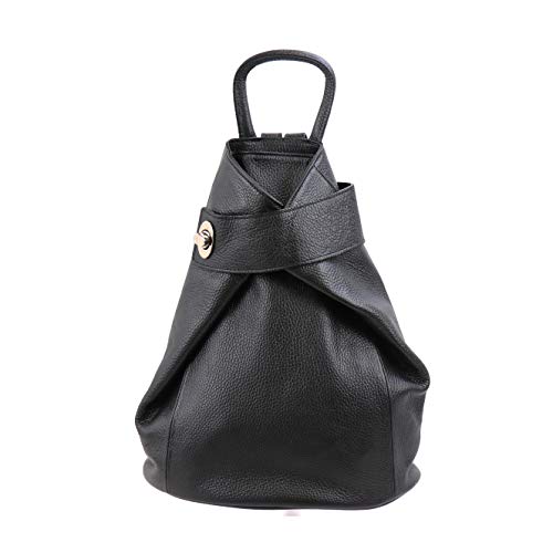 SH Leder - Sac à dos de ville en cuir véritable - Pour femme - En cuir de vachette - 29 x 34 cm - Pamela G2517