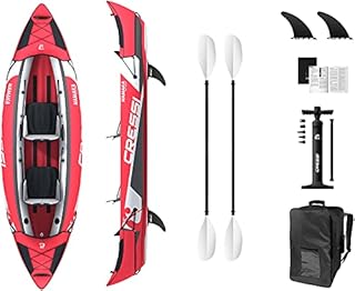 Cressi Namaka Ikayak Set 10'7'' - Inflatable Kayak Two Seater, Colour Red