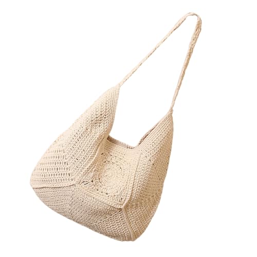 Sac de plage en paille pour femme de grande capacité pour l'été