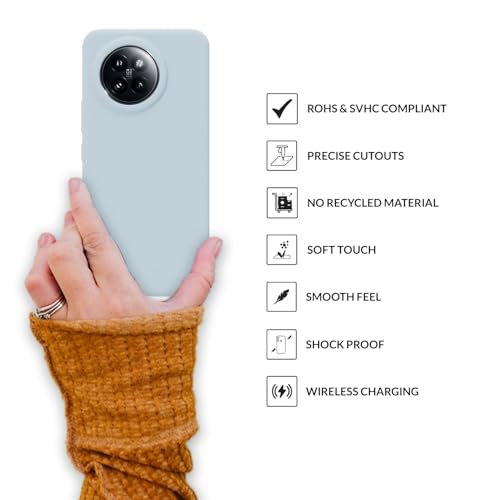Image of SPRIG Compatible with Mi 14 Civi Premium SilkTone Back Cover Drop Tested Shock Proof Mobile Case for Men, Women, Boys and Girls with Camera Protection (Pastel Light Blue)