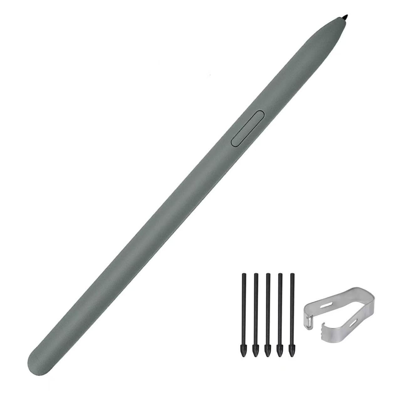 for Samsung Galaxy Tab S9FE S10FE SM-510 SM-516B SM-X520 X526 for Galaxy Tab S9FE+ S10FE+ SM-610 SM-616B SM-X620 X626 Touch Screen Stylus S Pen Writing Pencil with Tips Pen Clip no Bluetooth (Gray)-image-46